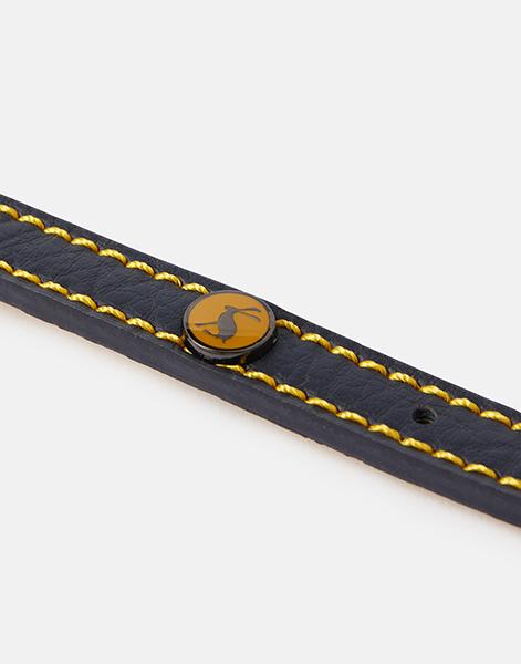 Joules - Navy Leather Collar