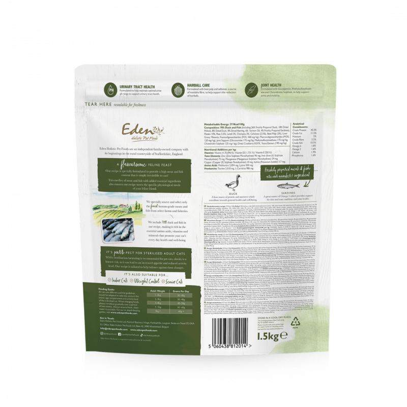 Feline Feast Duck & Sardine 1.5KG