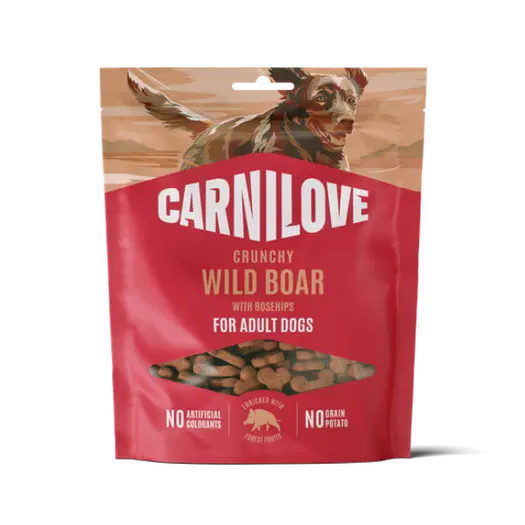 Carnilove Wild Boar with Rosehips Crunchy Dog Treats
