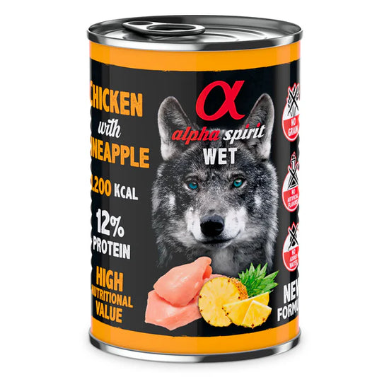 Alpha Spirit- Chicken with Pineapple Complete Wet Canned Dog Food