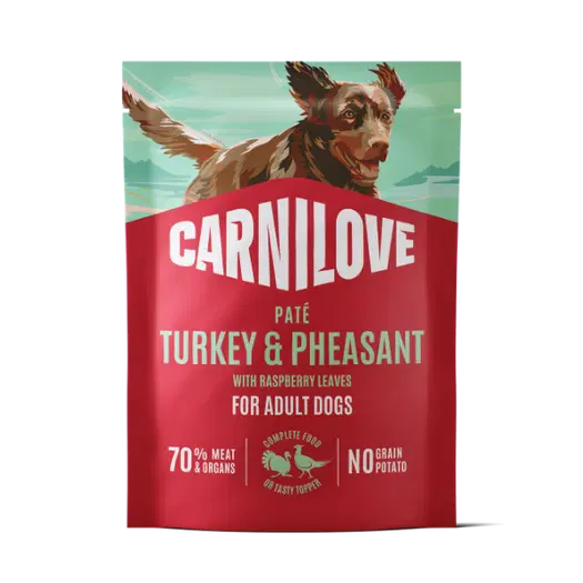 Carnilove Dog Pouch Paté Turkey & Pheasant with Raspberry Leaves