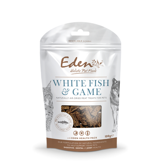 Eden White Fish & Game Treats 100g