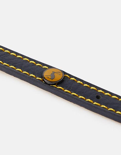 Joules - Navy Leather Collar