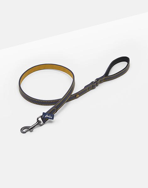 Joules - Navy Leather Lead