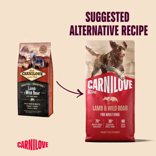 Carnilove ACTIVE Lamb & Wild Boar Dog Food