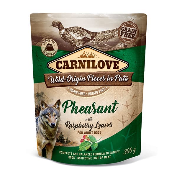 CARNILOVE Pheasant with Raspberry Leaves (Wet Pouch)