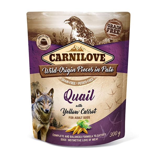 CARNILOVE Quail with Yellow Carrot (Wet Pouch)