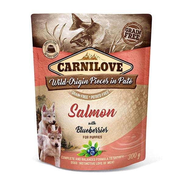 CARNILOVE Salmon with Blueberries Puppy (Wet Pouch)